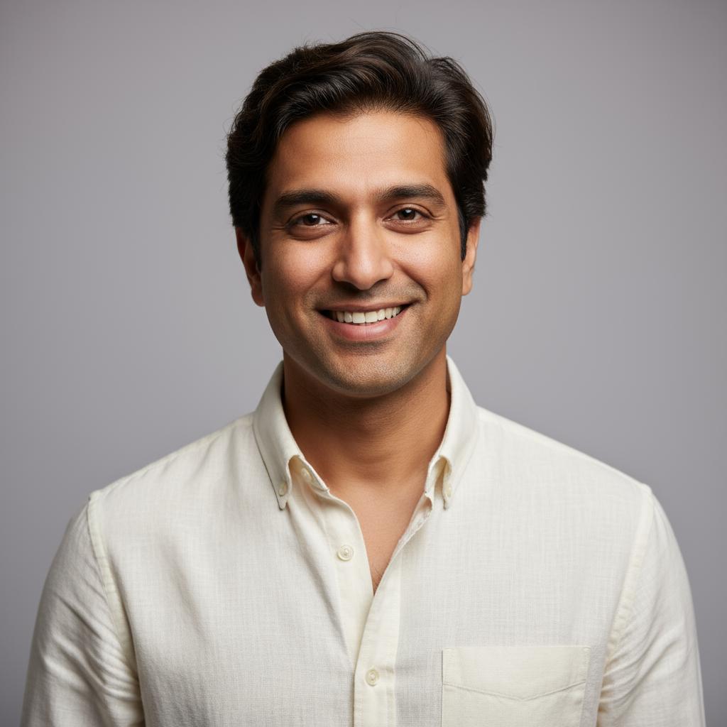 Aarav Menon, author of The Quiet Momentum